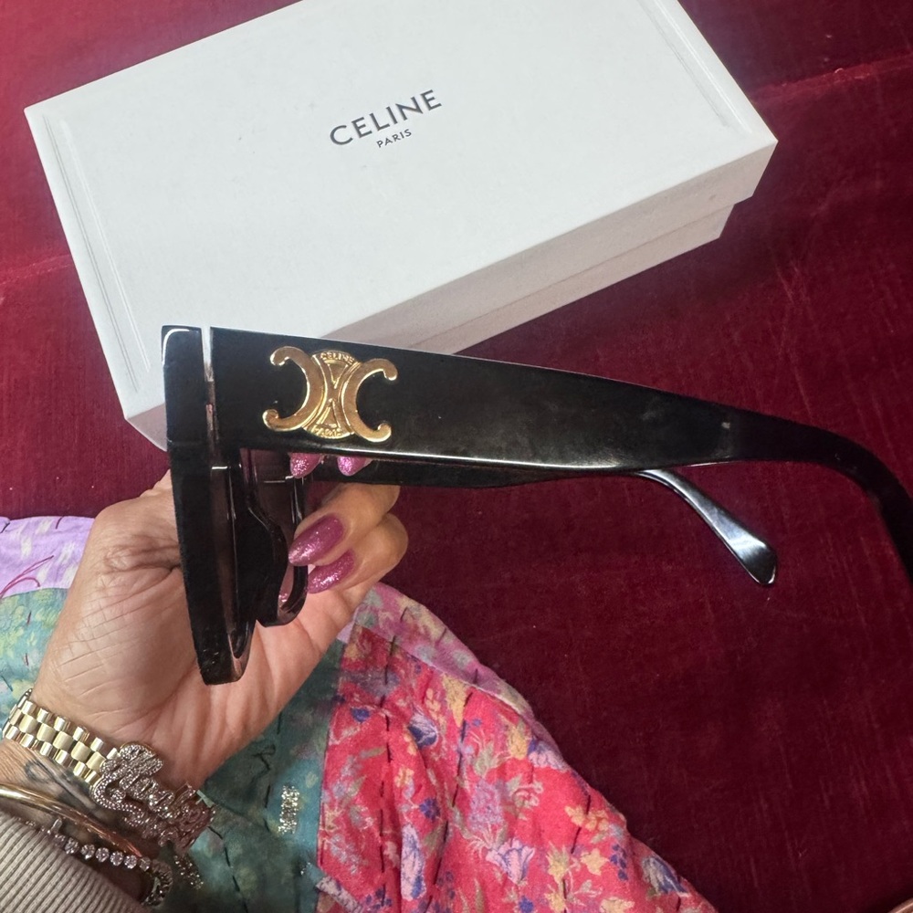 Celine Black Triomphe 55mm Sunglasses - Picture 12 of 13